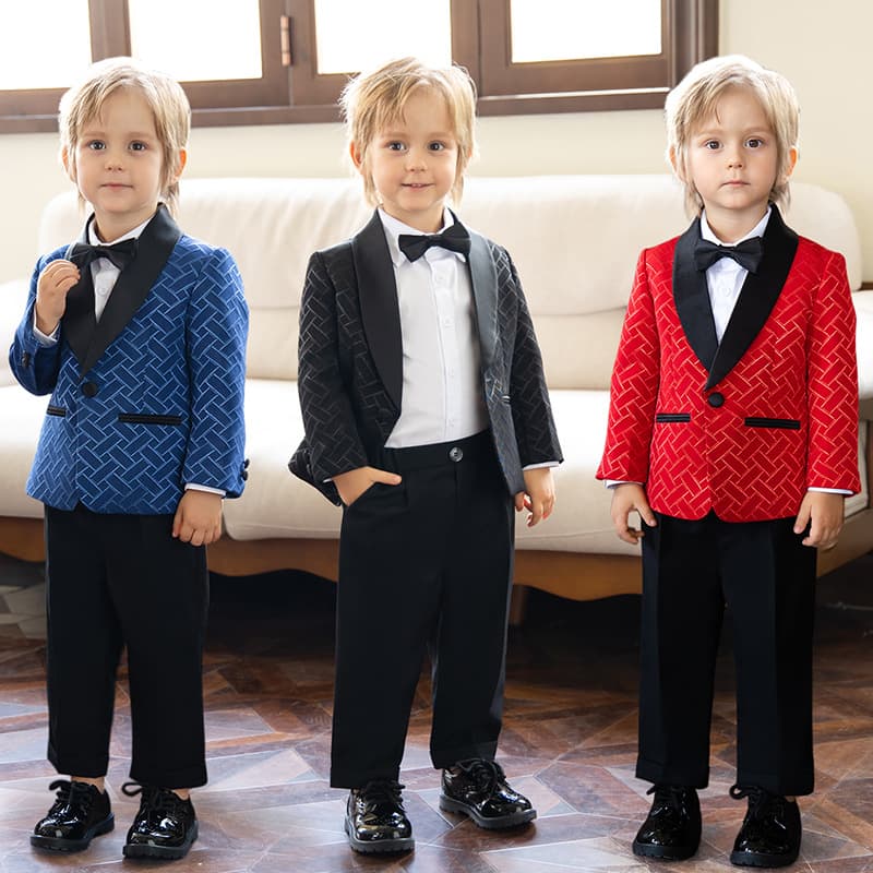 Kid's Clothing Children's suit handsome British style flower girl dress boy small suit boy piano host performance costume