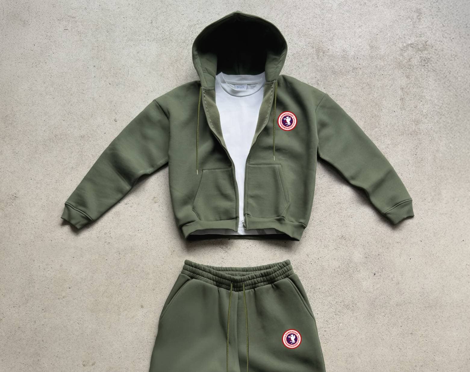 Ensemble sweat à capuche et jogging streetwear pour homme - Pull oversize imprimé, tenue décontractée