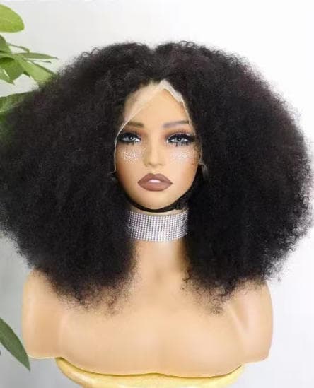 4*4 Afro Kinky Curly BOb Wig 100% Raw Human Hair Wig 13*4 Afro Kinky Curly AFVO 350% Density Wigs