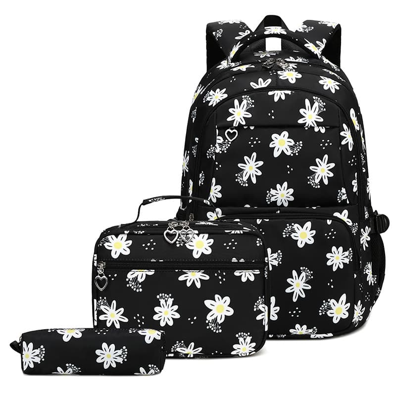Backpack For Girls Cute High School Students Large Capacity Printed Backpack, Simple And Fresh Elementary School Student Schoolbag