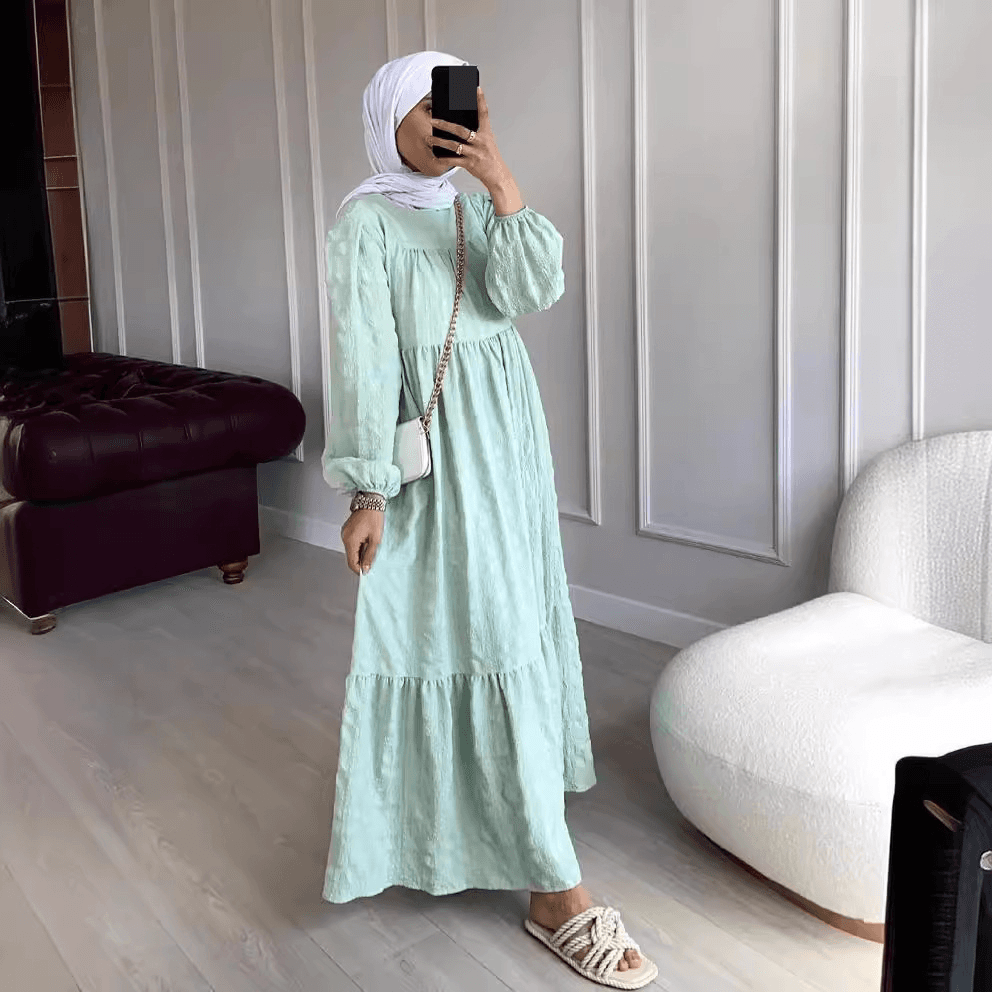 Women's Clothing Long Skirt Southeast Asian Muslim Ladies Stitching Dress