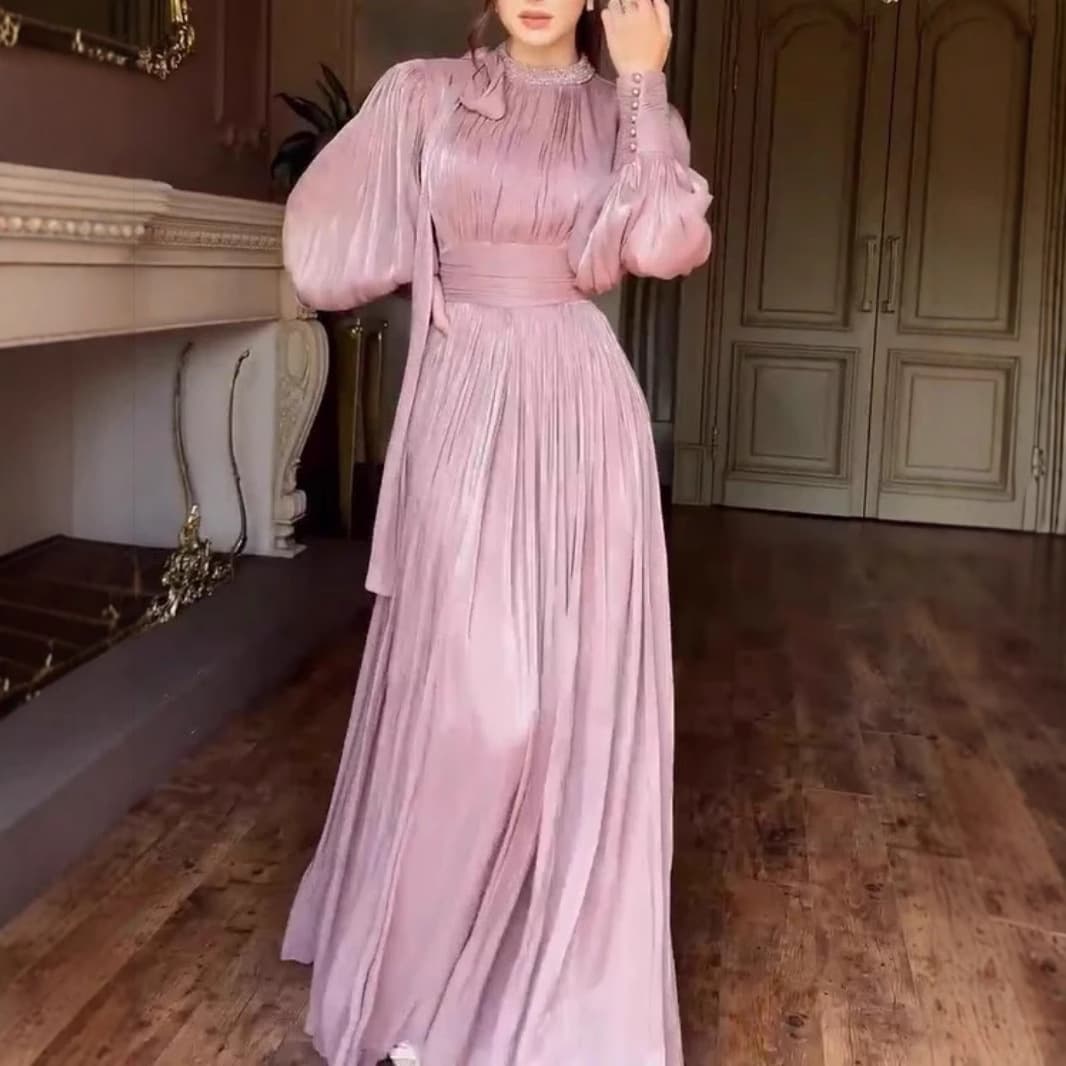 Women's Clothing Hot Diamond Long Robe Swing Evening Dress