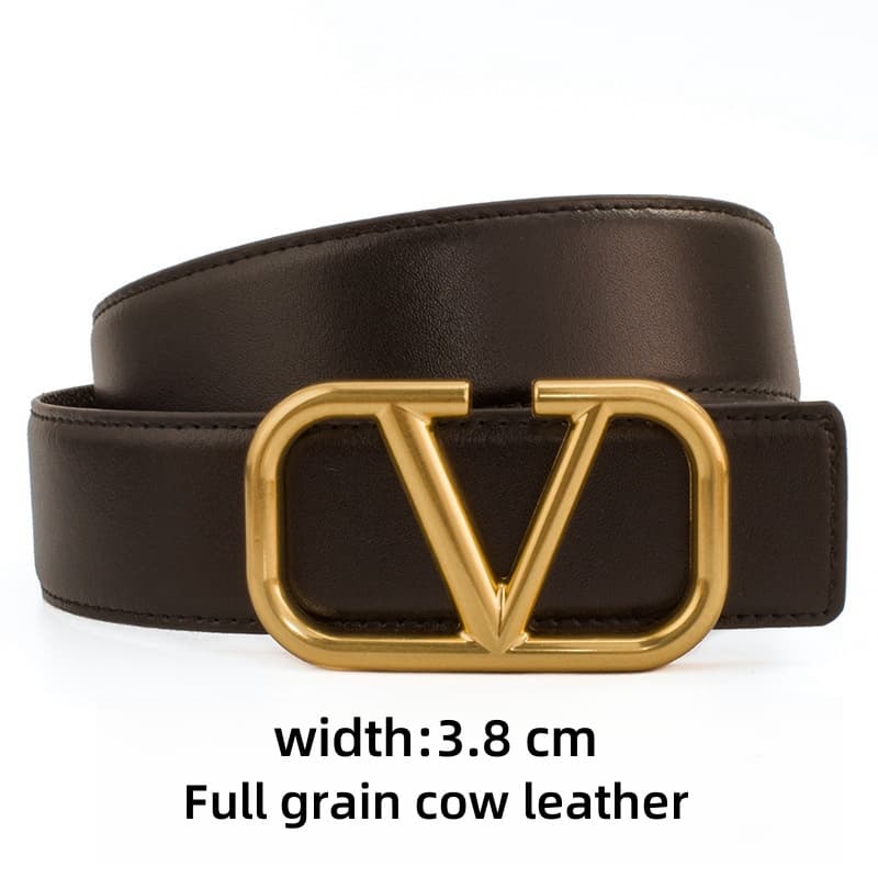 Ceinture en cuir de veau Valentino® V Logo Signature Ceinture de créateur de haute qualité pour hommes et femmes à la mode Business Polyvalent Du