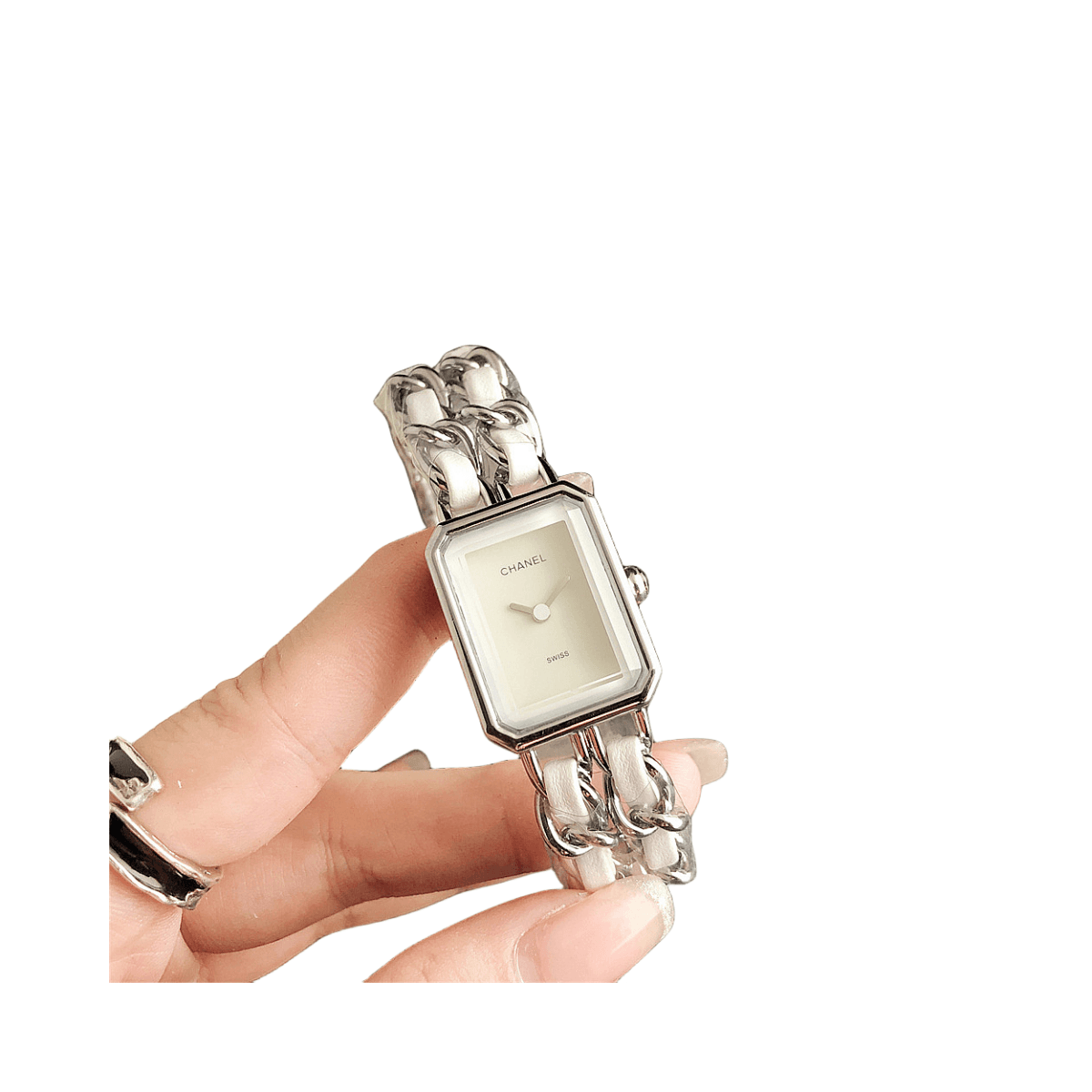 Montre femme simple, élégante et tendance, à quartz, avec chaîne
