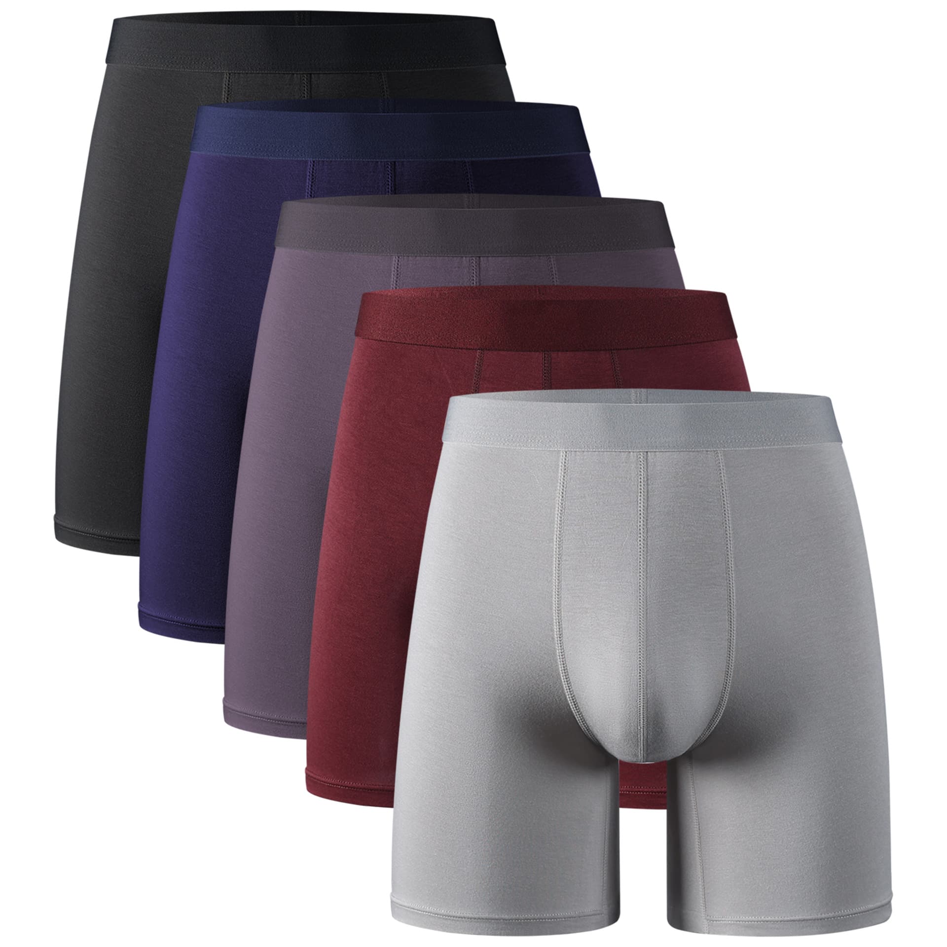 Men's Underwear Long Underwear Mid Waist Black Boys' Pants Students Youth Sports Leisure