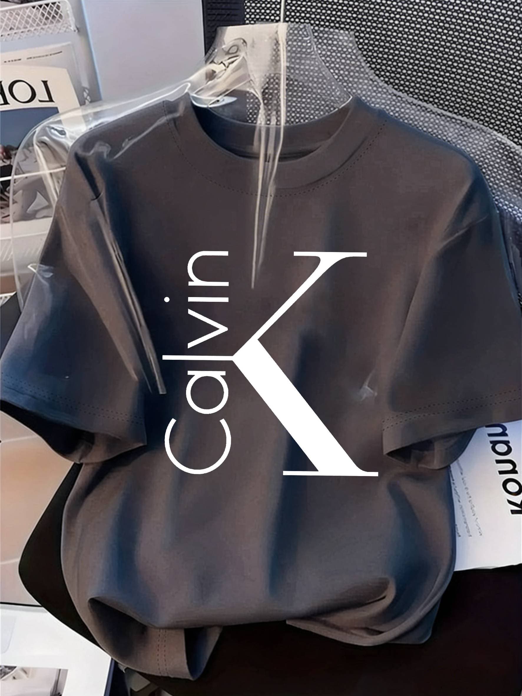 T-shirt tendance été 2026, coupe ample, manches courtes, imprimé
