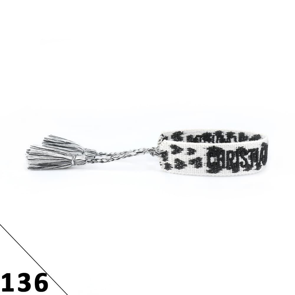 Bracelet unisexe tendance avec lettres tressées