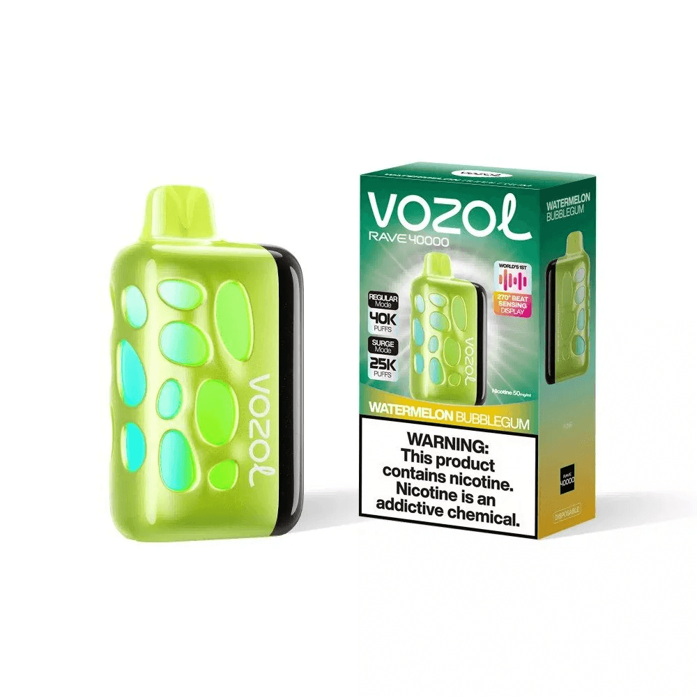 Entrepôt UE Vozol Rave 40000 Vape jetable Puff 40k Cigarette électronique Contrôle du flux d'air Vape Pakete Ice Fruit Combos 1 PCS
