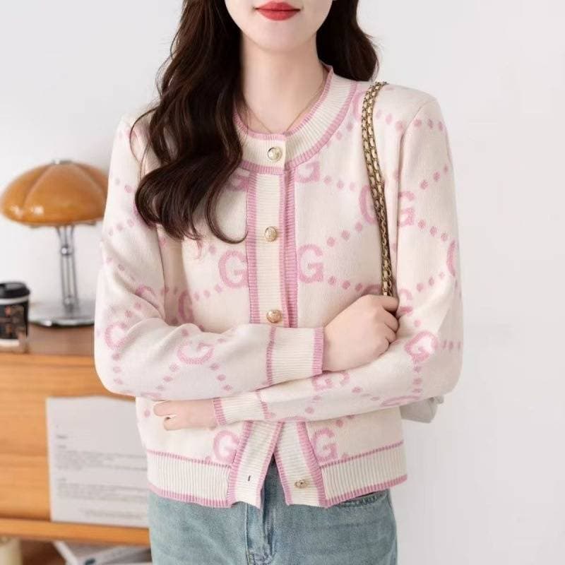 Cardigan en tricot – Pull oversize en acrylique ultra-doux avec détails nœud (rose poudré, style bureau-brunch)