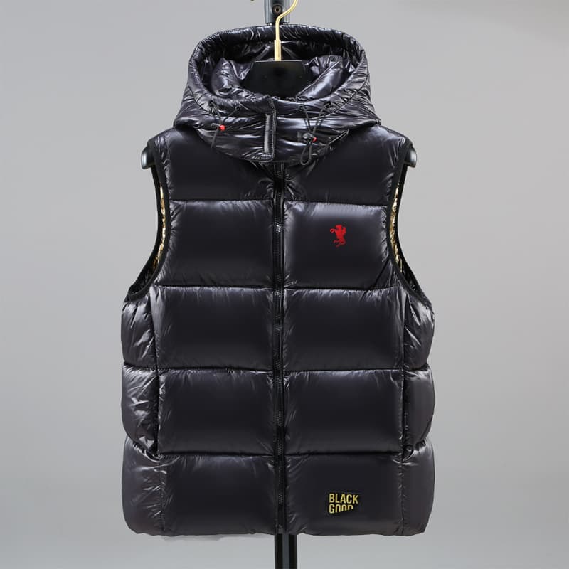 Gilet matelassé imprimé pour homme, veste d'hiver épaisse sans manches, coupe-vent et décontractée
