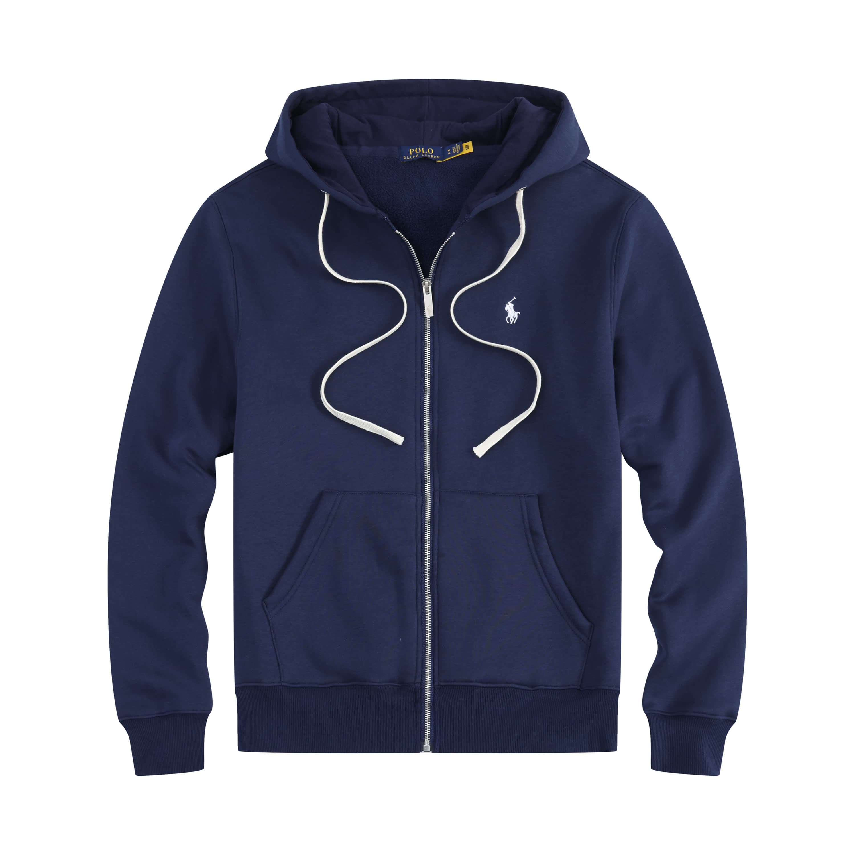 Sweat à capuche noir zippé avec logo brodé, résistant et intemporel, idéal pour un style de vie européen.