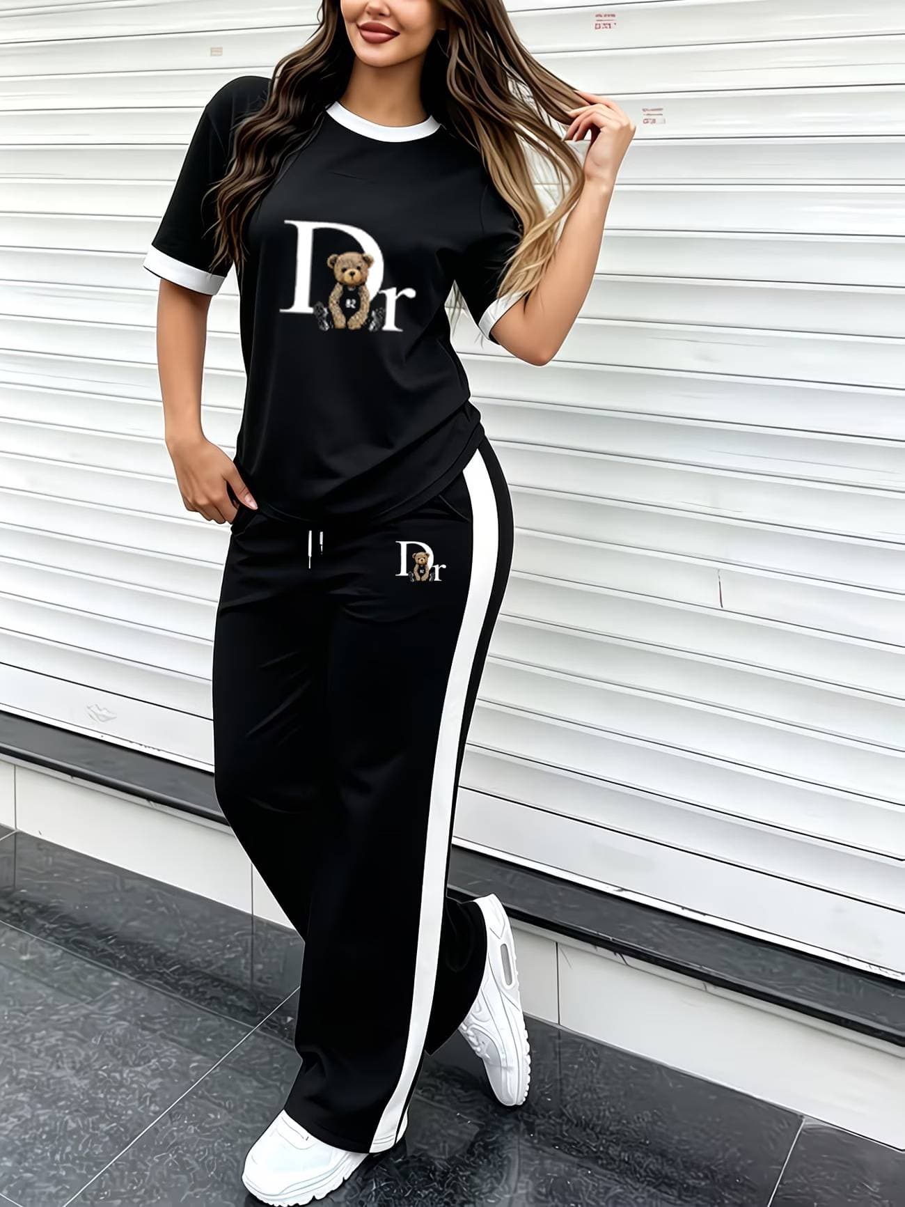 Women's Clothing Leg Pants Sportswear Suits For Women Autumn And Winter New Popular Casual Cardigan Sweater Running Two Piece Suit For Men And Women