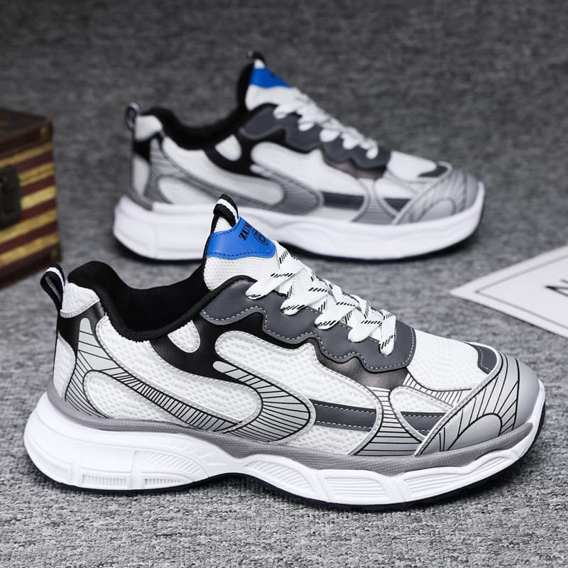 Summer Shoes 2023 New Breathable Daddy Shoes Fashion Running Outdoor Mesh Shoes