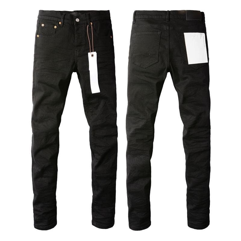 Jean déchiré violet de haute qualité pour homme, style streetwear