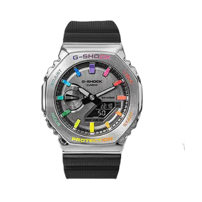 Série GM-2100, multifonction, étanche et antichoc, ruban octogonal en métal, quartz neutre électronique