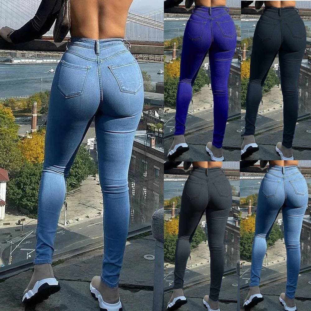 Women's Hip-lifting Slimming Small-leg Pants Large Size Nine-point Pants