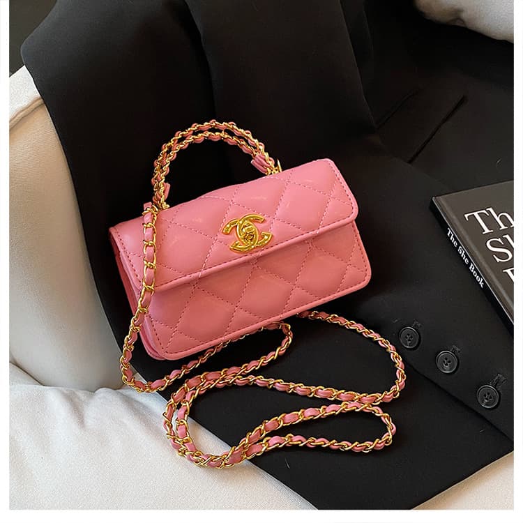 Sac matelassé léger de luxe style Chanel pour femme, collection 2026 : sac à chaîne, sac bandoulière, sac porté épaule, sac porté croisé et
