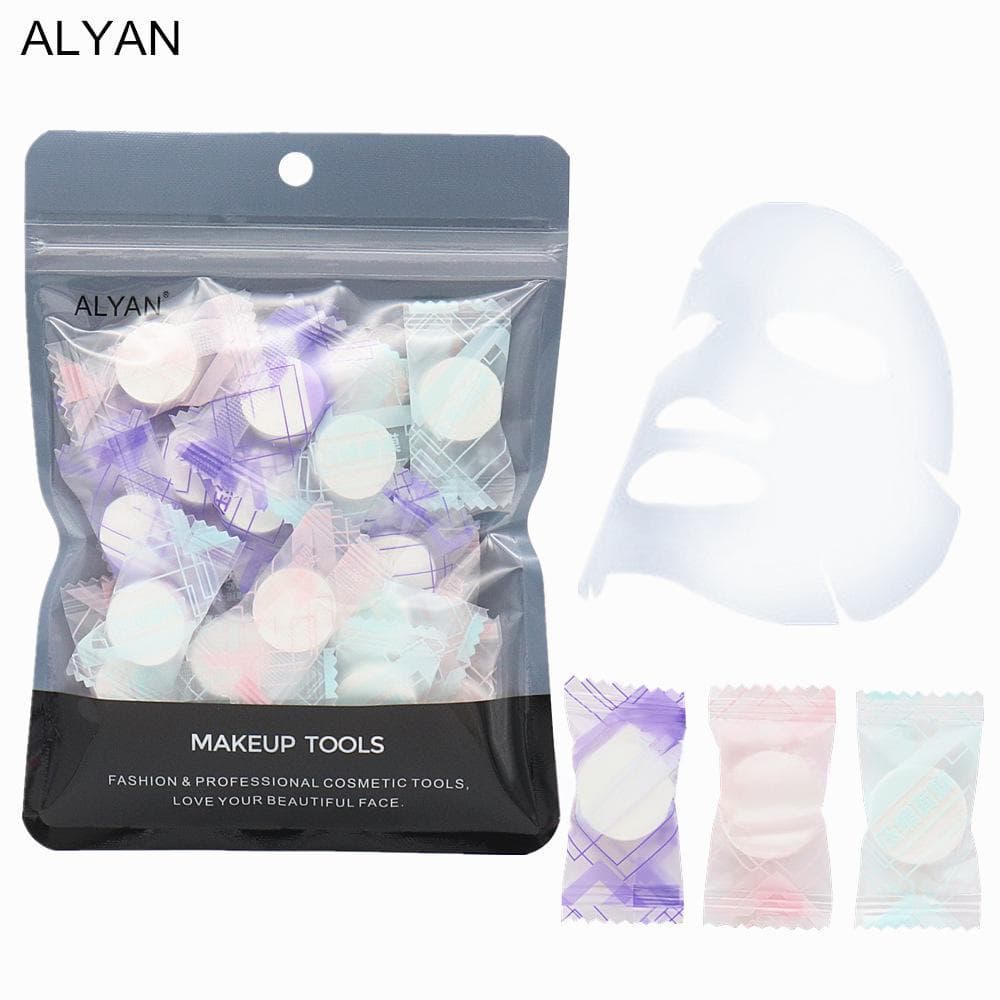 Makeup Tools & Accessories ALYAN Compressed Mask 30 Pieces Bag Disposable Non Woven Beauty Salon Water Film DIY Candy Breathable Mask Paper