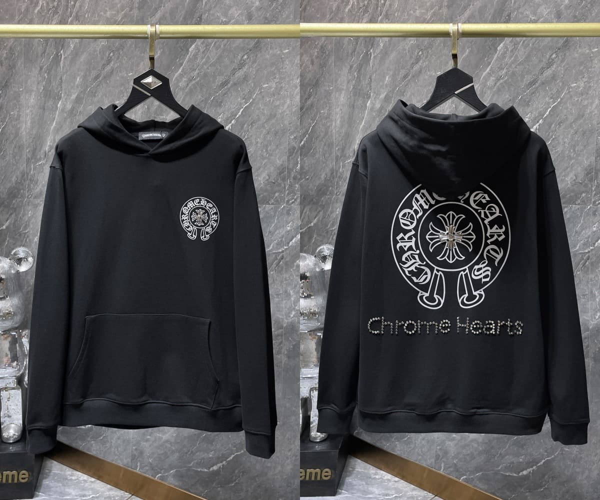 Sweat à capuche Chrome Hearts Cross, version correcte 25ss, polyvalent et tendance, vente en gros