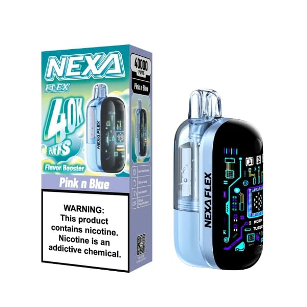 Kit NEXA FLEX (Visible) 40 000 bouffées, cigarette électronique jetable 18 ml, 5 %