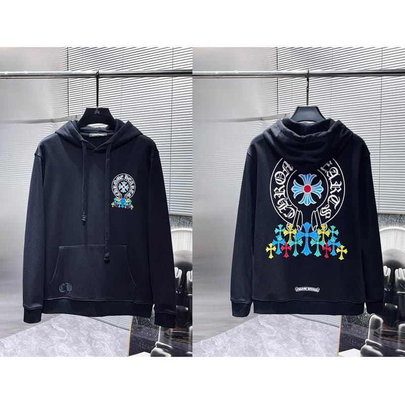 Sweat à capuche Chrome Hearts Cross, version correcte 25ss, polyvalent et tendance, vente en gros
