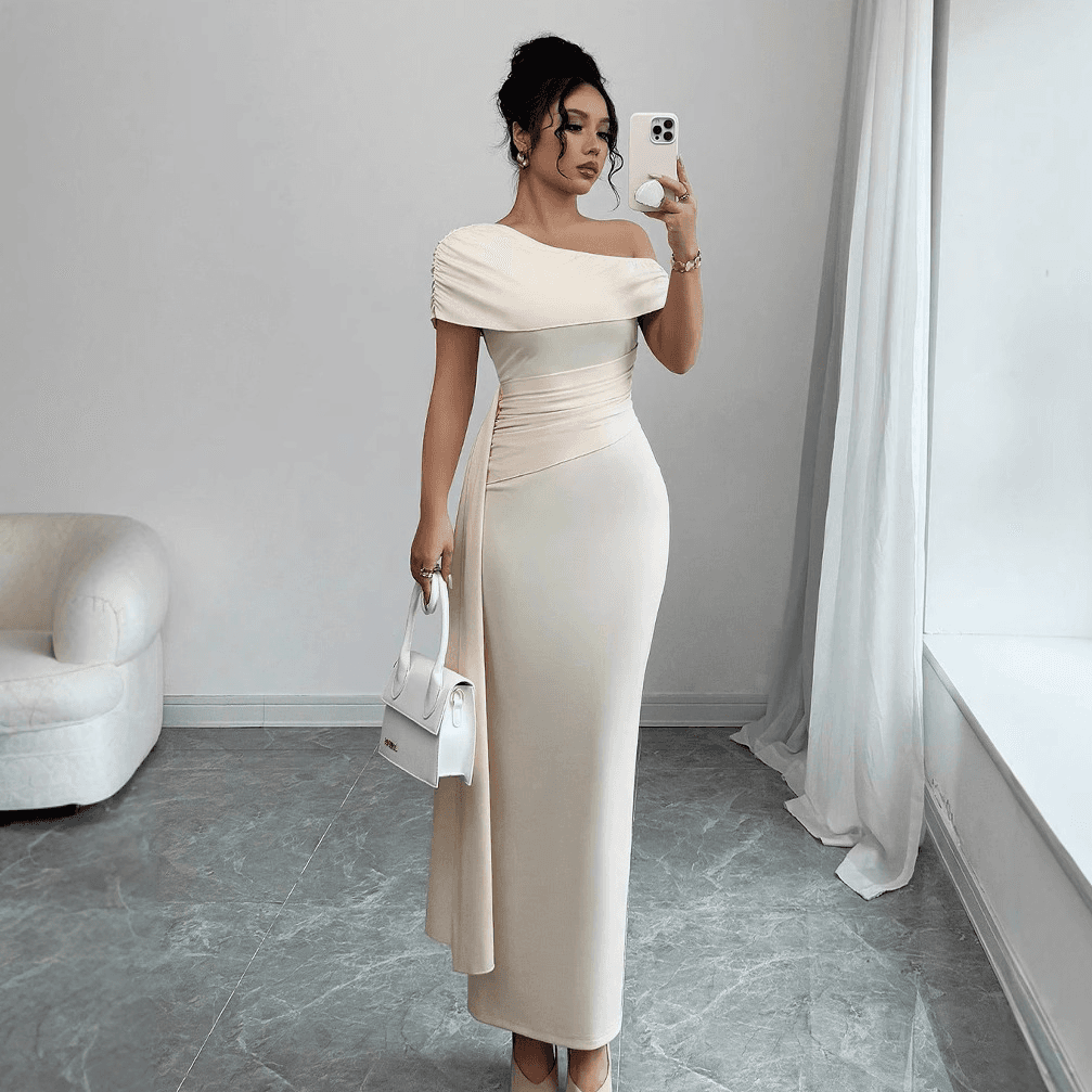 Robe moulante d'été sans manches dos nu pour femme - Robe longue fendue taille haute sexy pour soirée, fête ou club