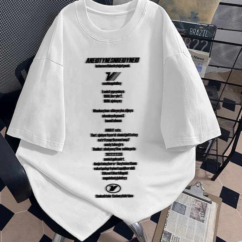 women's High-quality Round-neck Pullover Short-sleeved T-shirt