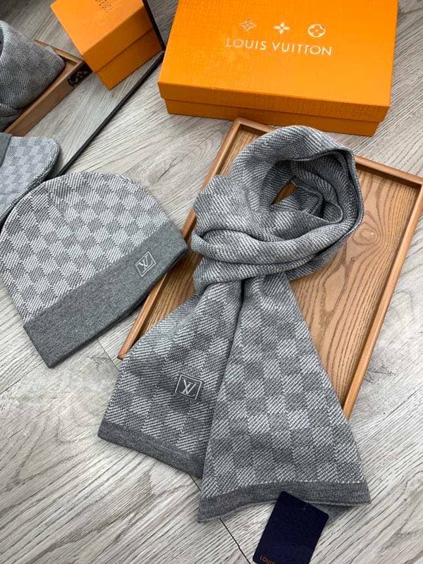 Ensemble classique en laine de nouvelle marque de mode [bonnet + écharpe], produits simples et chaleureux inspirés des célébrités