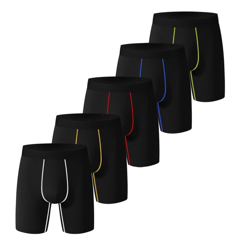 5-Pack Men's Cotton Boxer Briefs, Comfort Fit Underwear For Everyday & Sport, Plus Size Available