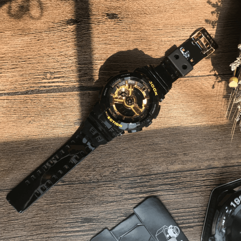 Montre de sport tendance G-Shock série GA110 avec lumière à aiguille surélevée, super étanche !