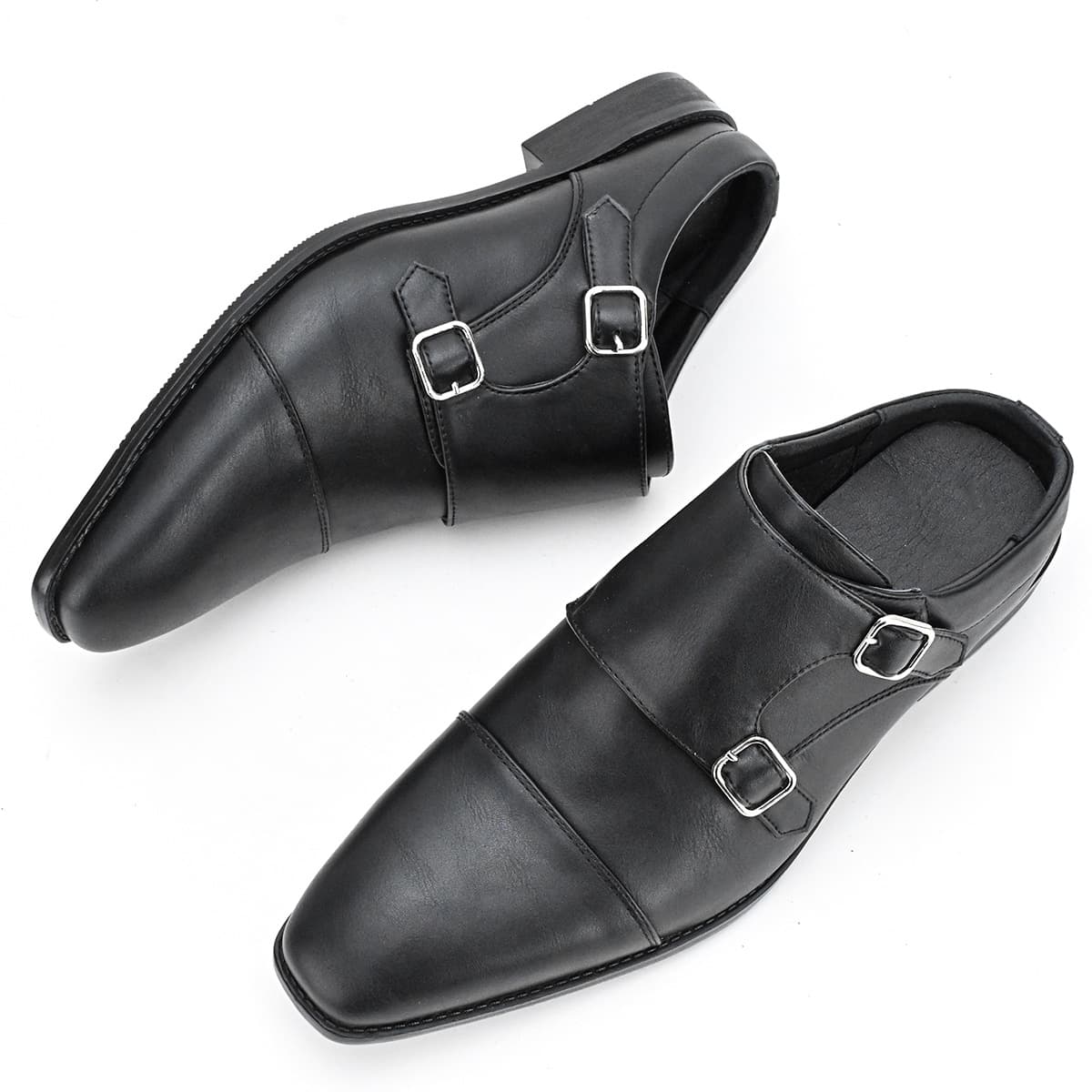 Men's business dress shoes senior sense personality design half drag