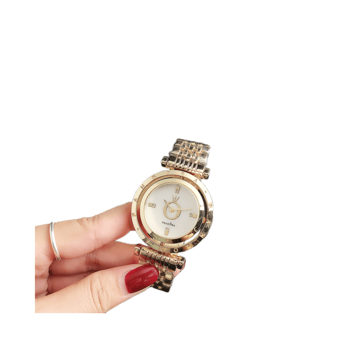 Montre à quartz simple et tendance pour femme.