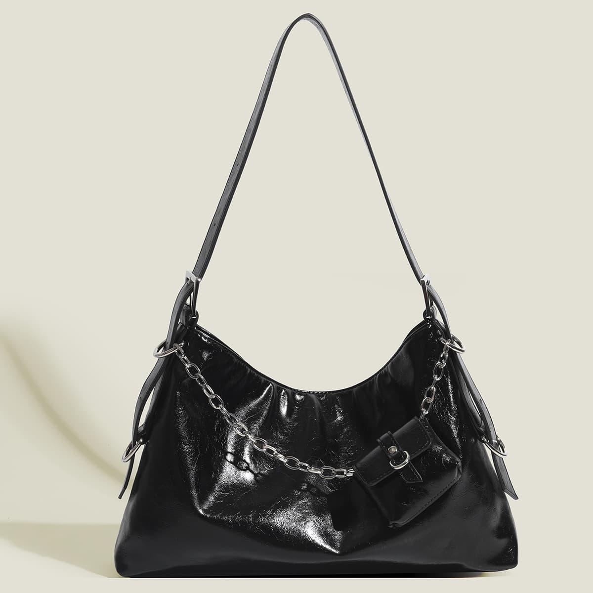 2024 Spring and Summer New Simple Underarm Bag Large Capacity Casual All match Fashion Headphone Bag Commuter Shoulder Tote Bag