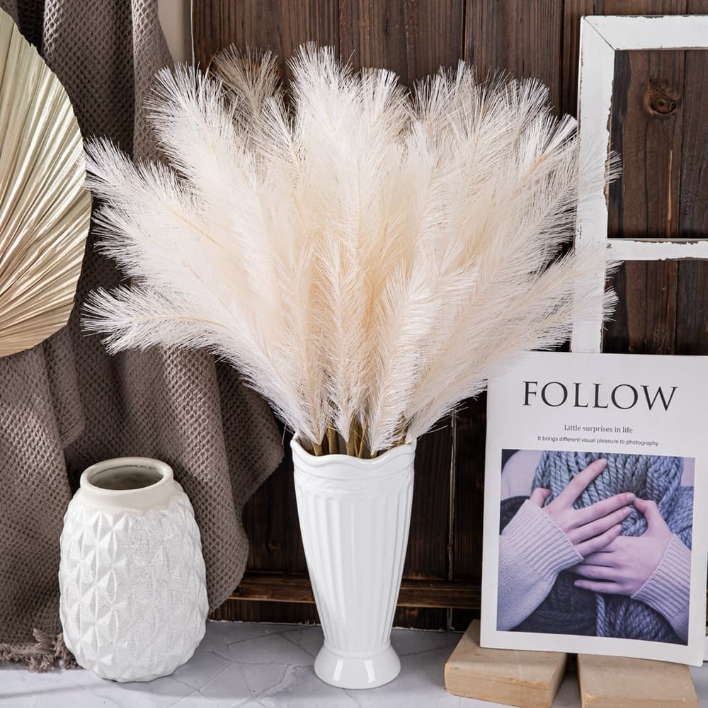 Artificial flower 4-fork Pampas reed grass INS style artificial flower home decoration wedding