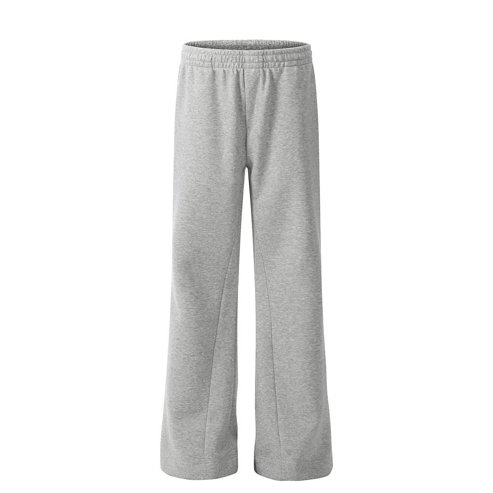 Men's Clothing Solid Color Loose Flared Pants Men's Long Sweatpants Versatile Casual Elastic Waist Wide Leg Flared Pants