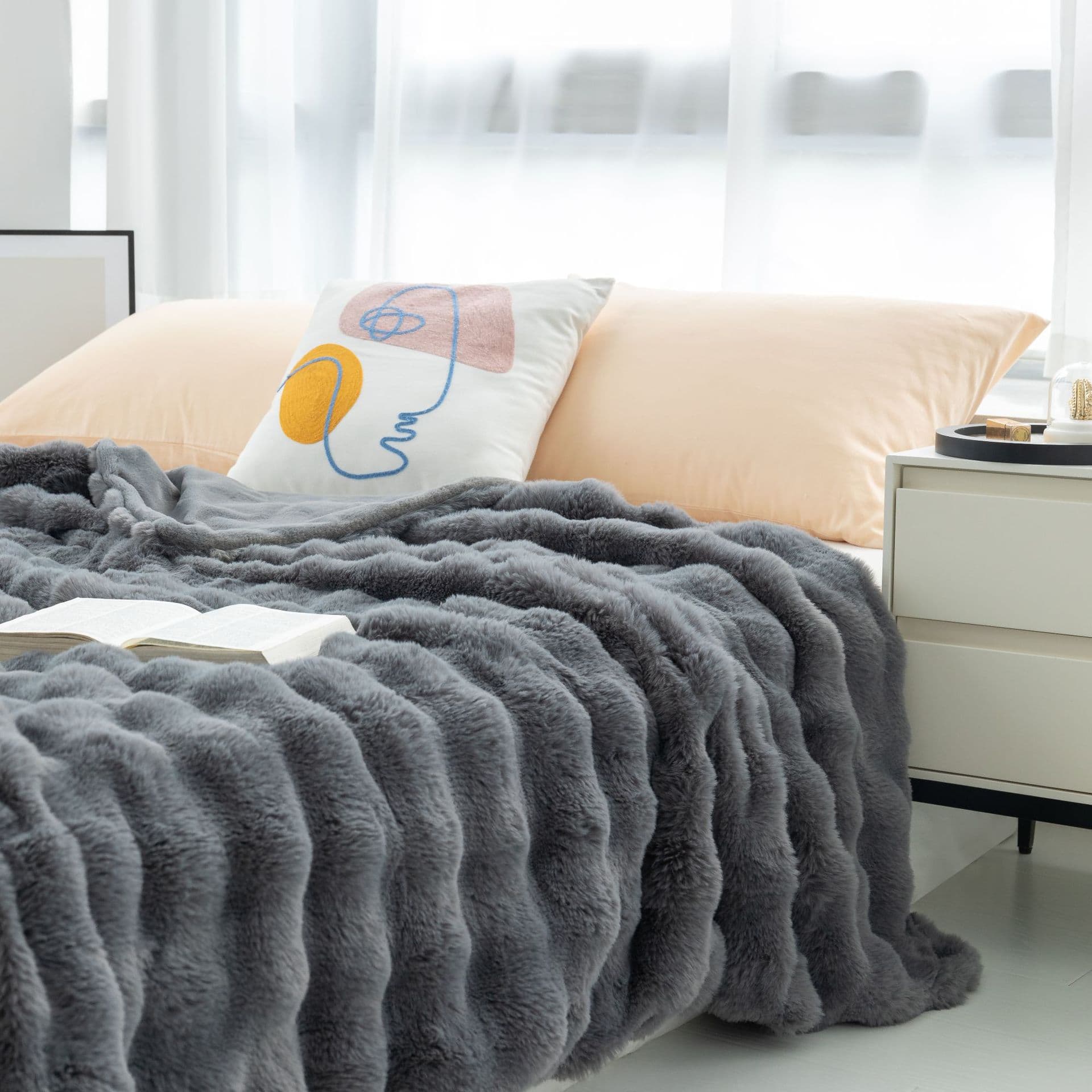 Bubble Rabbit Blanket Double Sofa Blanket Four Seasons Air-conditioning Blanket Office Nap Blanket Cover Blanket
