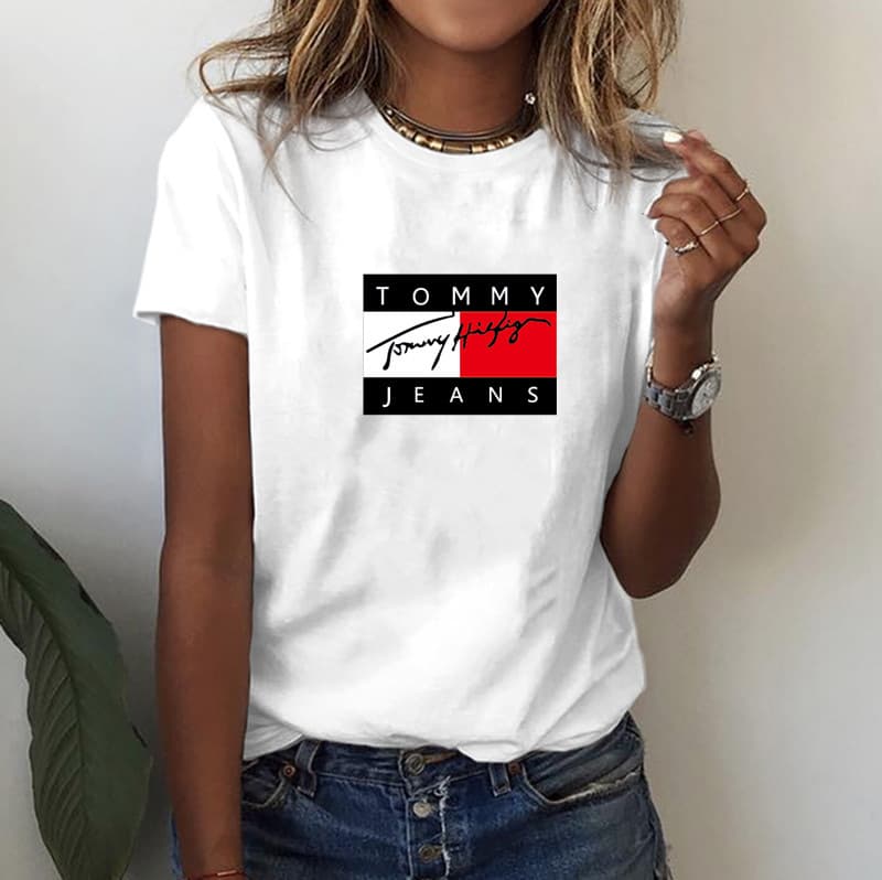 T-shirt imprimé décontracté à la mode pour femmes