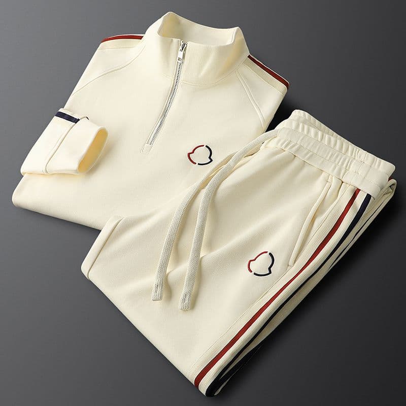 Ensemble deux pièces pour homme, pull de sport décontracté à rayures latérales, nouvelle mode, printemps et automne, pantalon de survêtement tr