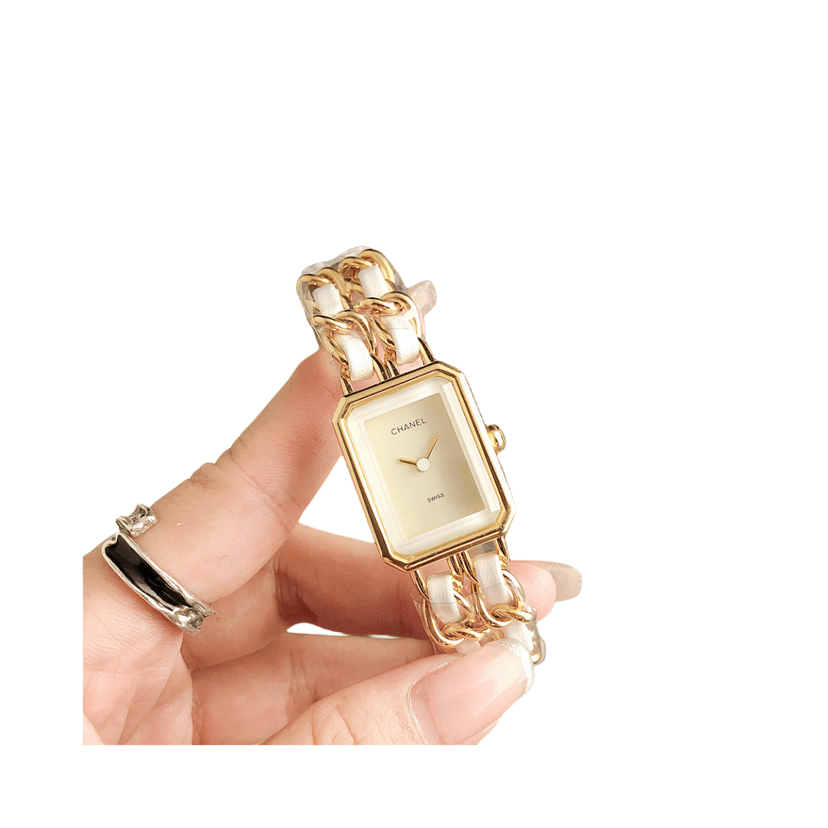 Montre femme simple, élégante et tendance, à quartz, avec chaîne
