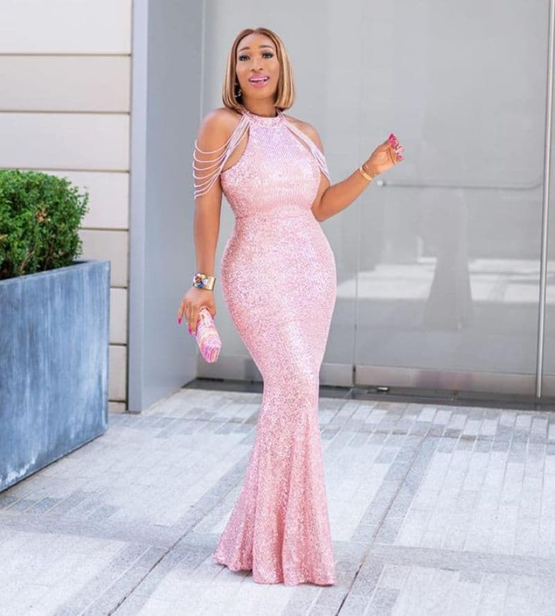 Women's Clothing Loose Hip Hugging Sequined Dress Commuting