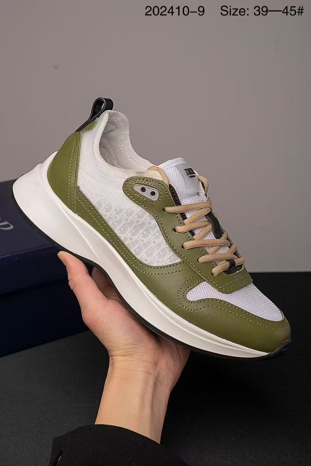 DoirB25 Chaussures de sport décontractées pour hommes avec logo lettre, chaussures de course basses à lacets, semelle épaisse et hauteur contrast