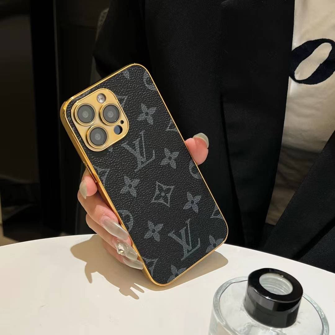 Étuis de luxe en cuir de qualité supérieure pour iPhone 13/14/15/16Pro, marque classique Tide, quatre bords sur tout le pourtour