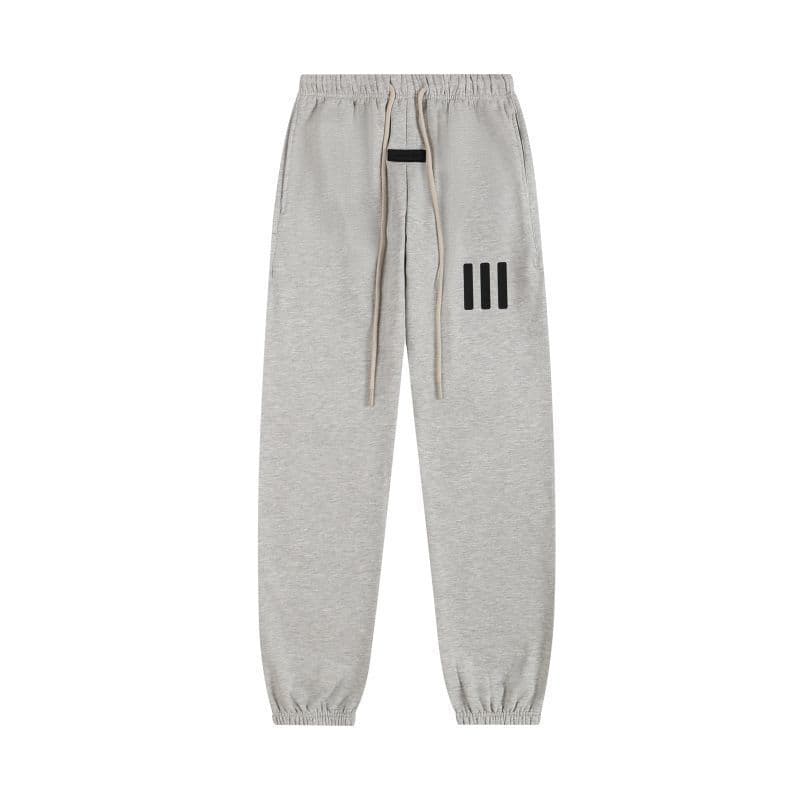 Sweat-shirt ample à double ligne FOG ESSENTIALS Saison 8 avec lettres floquées au dos, en éponge à capuche