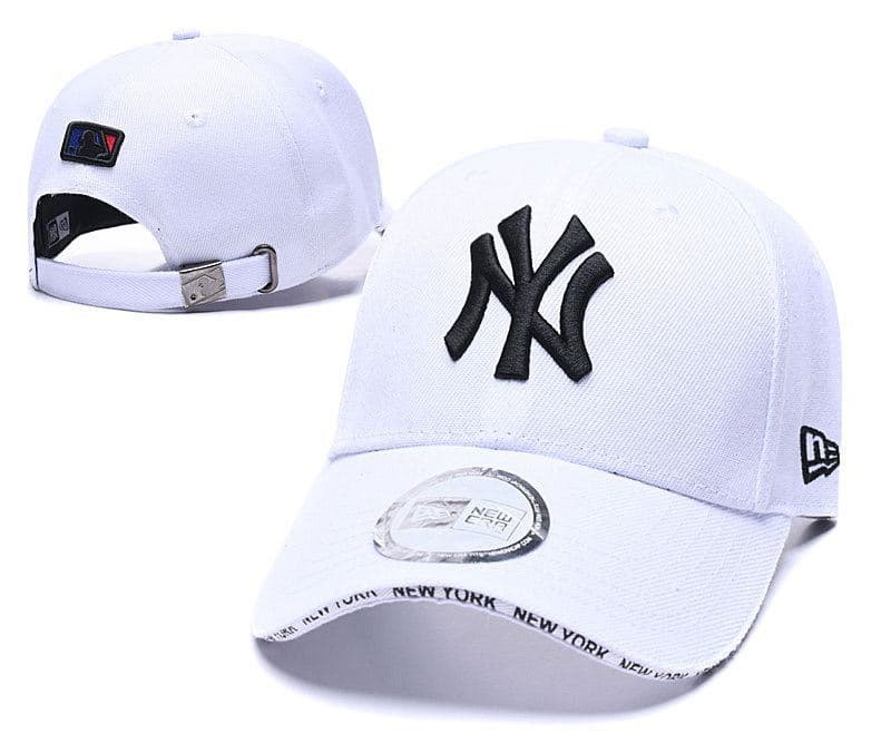 Casquette unisexe transfrontalière, grand logo, visière rigide, broderie, style sport décontracté NY, commerce extérieur