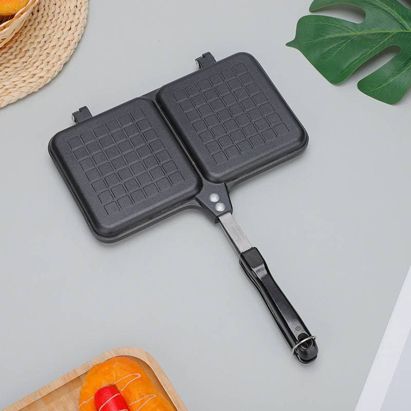 Moule à gaufres carré double face pour griller/cuire des muffins