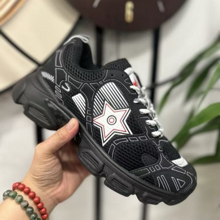 DIOR 25ss Dad New Homme B30 et Femme, Baskets décontractées polyvalentes à lacets en maille, Modèle Fashion CD Color-blocking résistant à l'usu