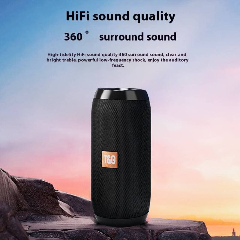 TG117 Wireless Bluetooth Speaker - Portable Outdoor Speaker With Deep Bass & Stylish Design (Compact & Water Resistant)