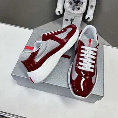 Chaussures de course polyvalentes en cuir verni véritable de haute qualité pour l'été 2025 de la Coupe des Amériques