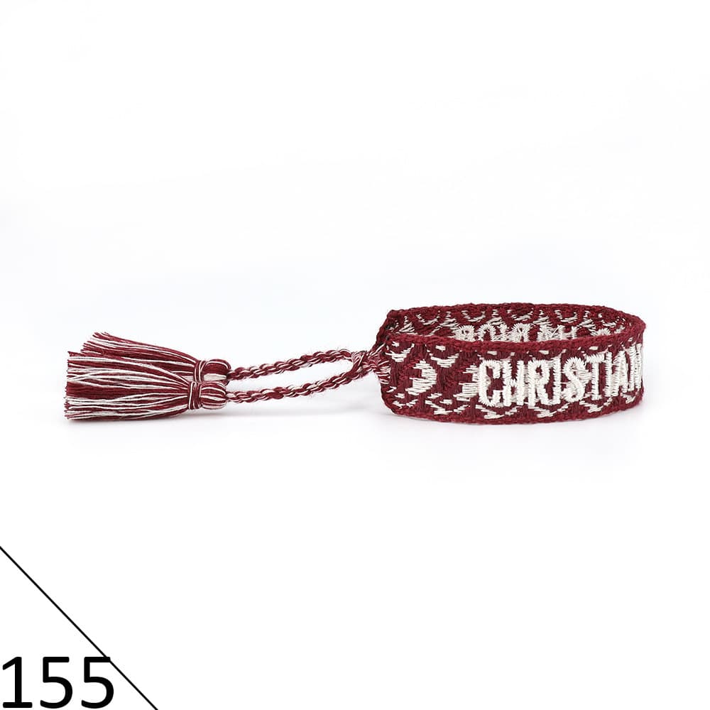 Bracelet unisexe tendance avec lettres tressées