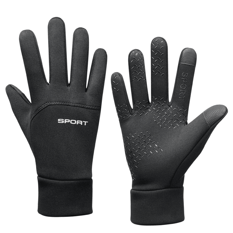 Outdoor sports fleece warm gloves Men's and women's touch screen ski non-slip cycling gloves